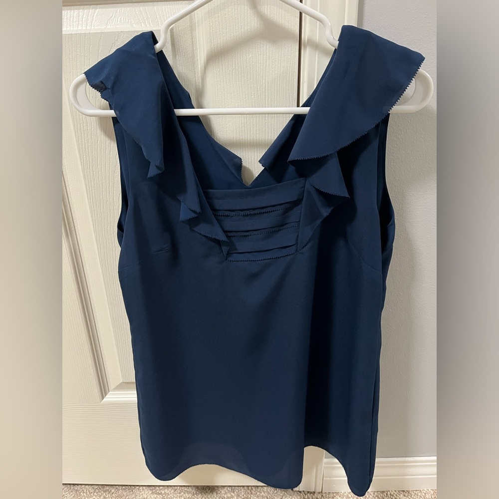 Banana Republic Sz S Navy Blouse